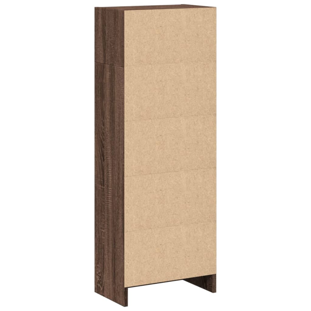 vidaXL Regał, brązowy dąb, 40x24x109 cm, materiał drewnopochodny