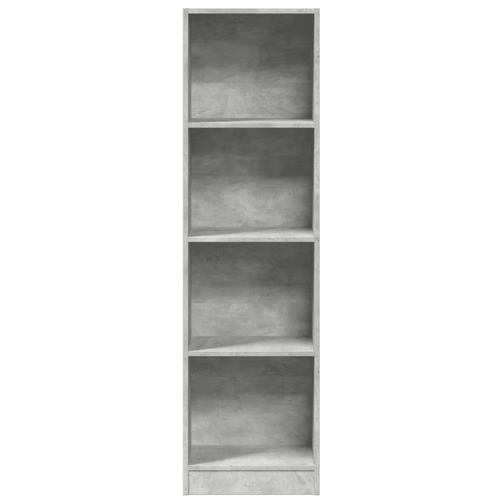 vidaXL Regał, szarość betonu, 40x24x143 cm, materiał drewnopochodny