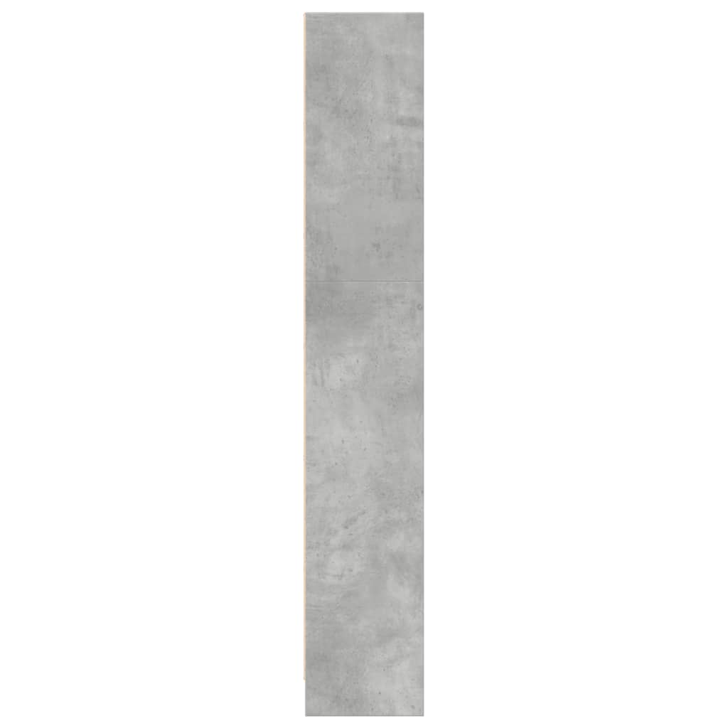 vidaXL Regał, szarość betonu, 40x24x143 cm, materiał drewnopochodny