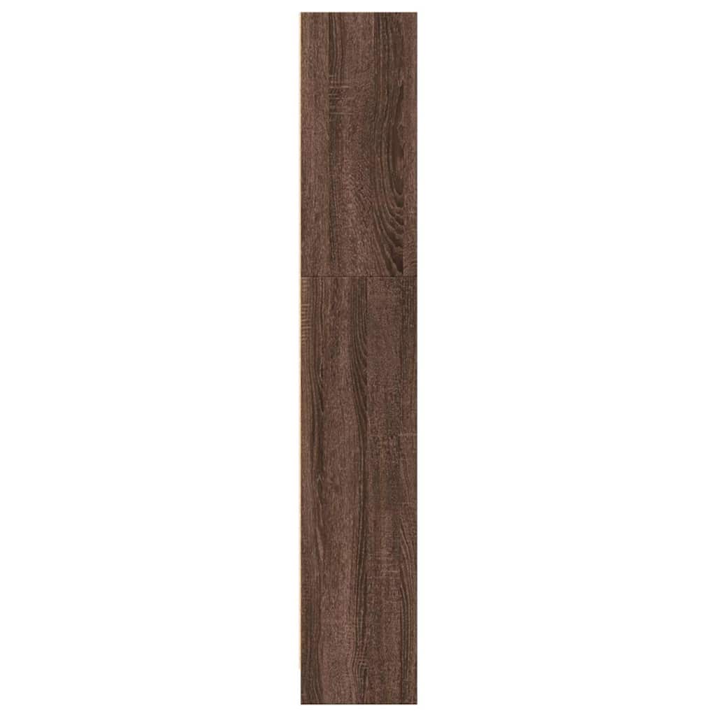vidaXL Regał, brązowy dąb, 40x24x143 cm, materiał drewnopochodny