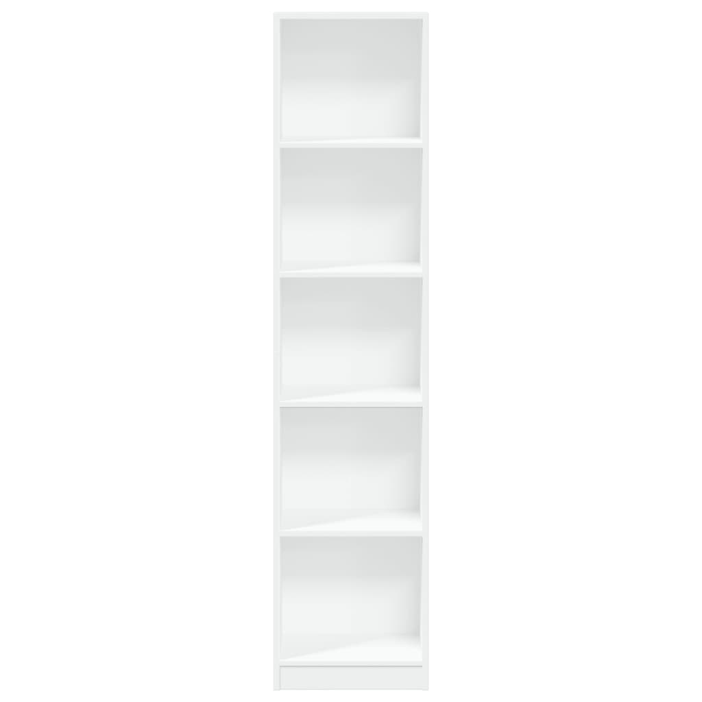 vidaXL Regał, biały, 40x24x176 cm, materiał drewnopochodny