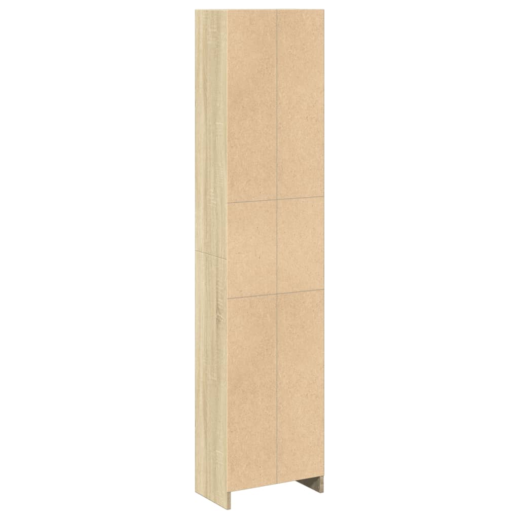 vidaXL Regał, dąb sonoma, 40x24x176 cm, materiał drewnopochodny