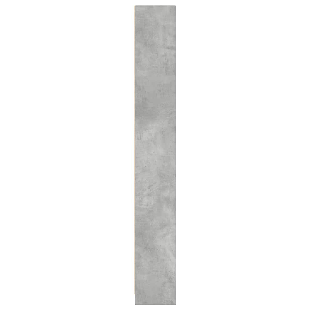 vidaXL Regał, szarość betonu, 40x24x176 cm, materiał drewnopochodny
