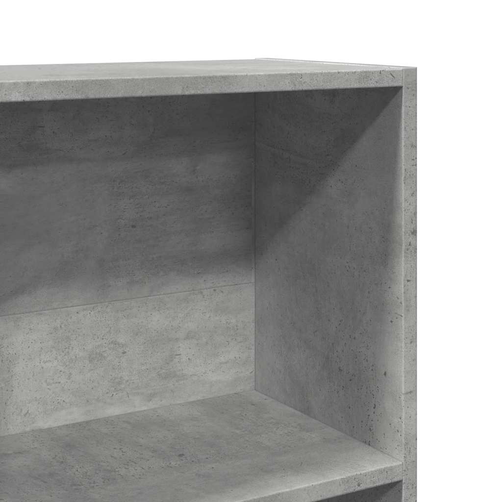 vidaXL Regał, szarość betonu, 40x24x176 cm, materiał drewnopochodny