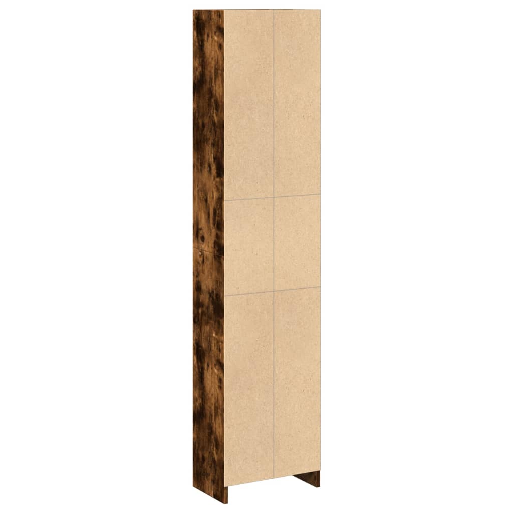 vidaXL Regał, przydymiony dąb, 40x24x176 cm, materiał drewnopochodny