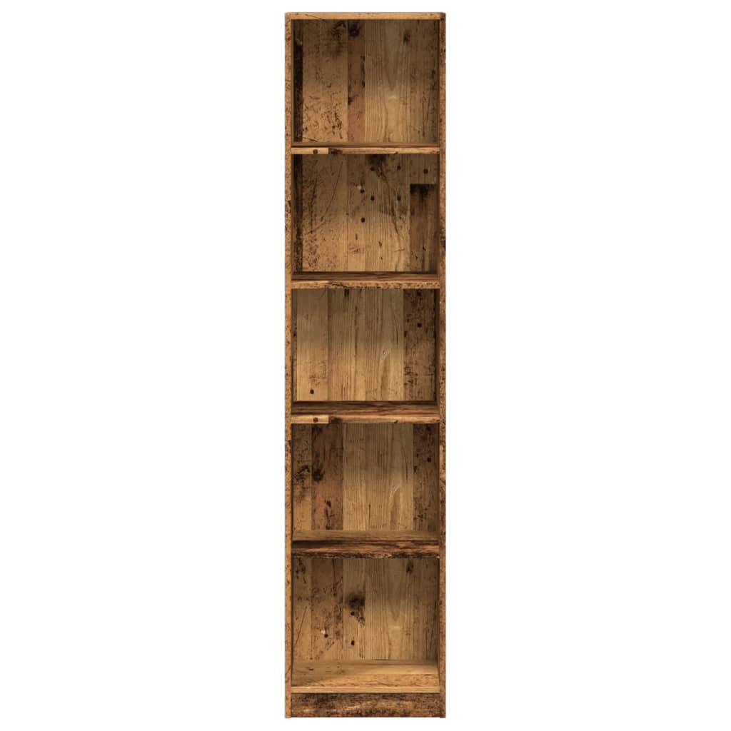 vidaXL Regał, stare drewno, 40x24x176 cm, materiał drewnopochodny