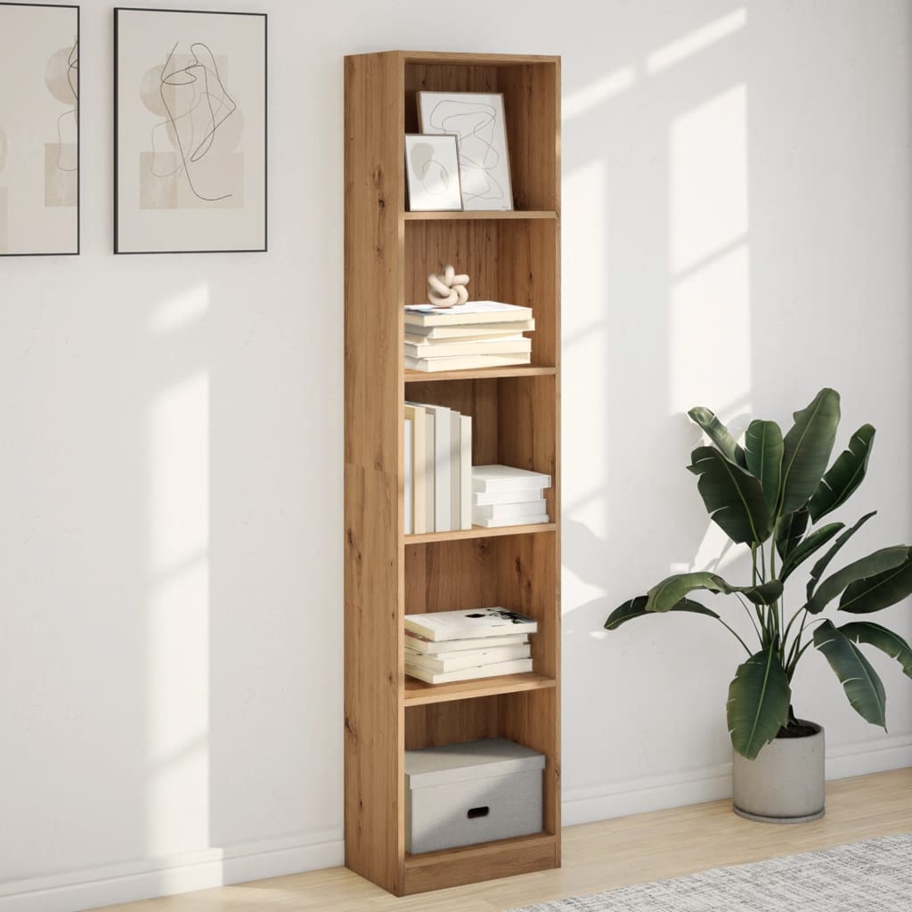 vidaXL Regał na książki Artisian Oak 40x24x176 cm Drewno konstrukcyjne