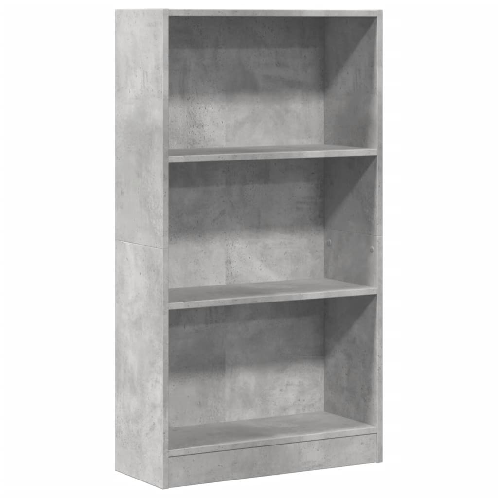 vidaXL Regał, szarość betonu, 60x24x109 cm, materiał drewnopochodny