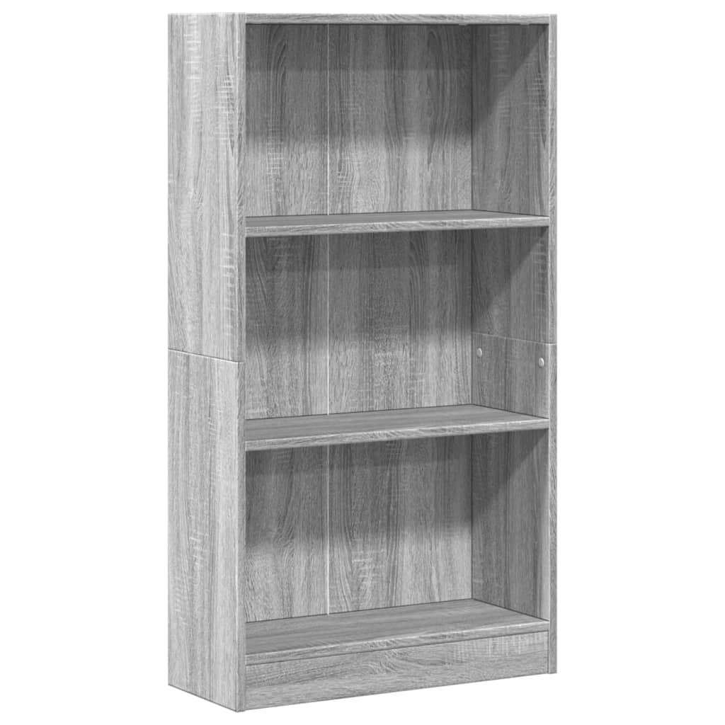 vidaXL Regał, szary dąb sonoma, 60x24x109 cm, materiał drewnopochodny