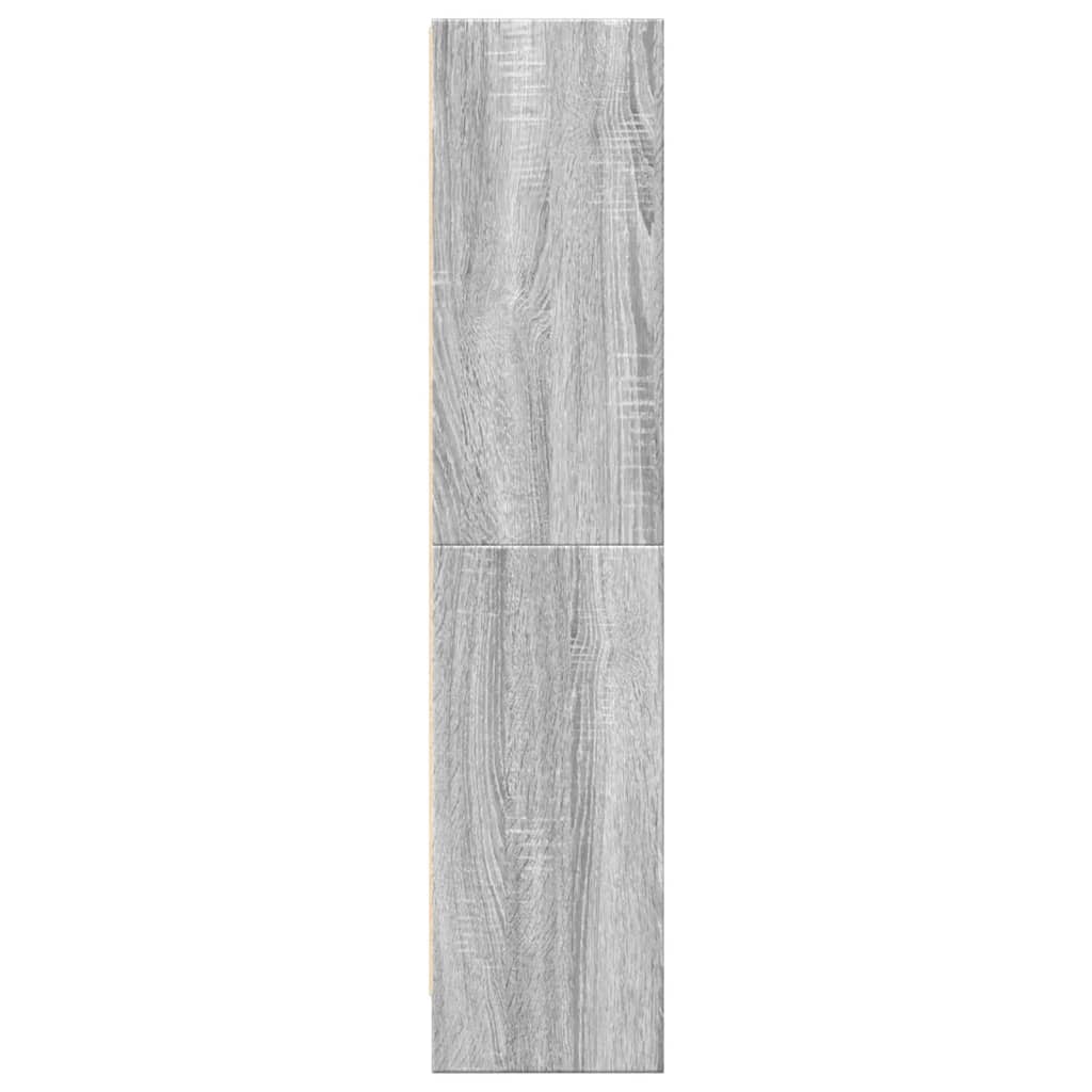vidaXL Regał, szary dąb sonoma, 60x24x109 cm, materiał drewnopochodny
