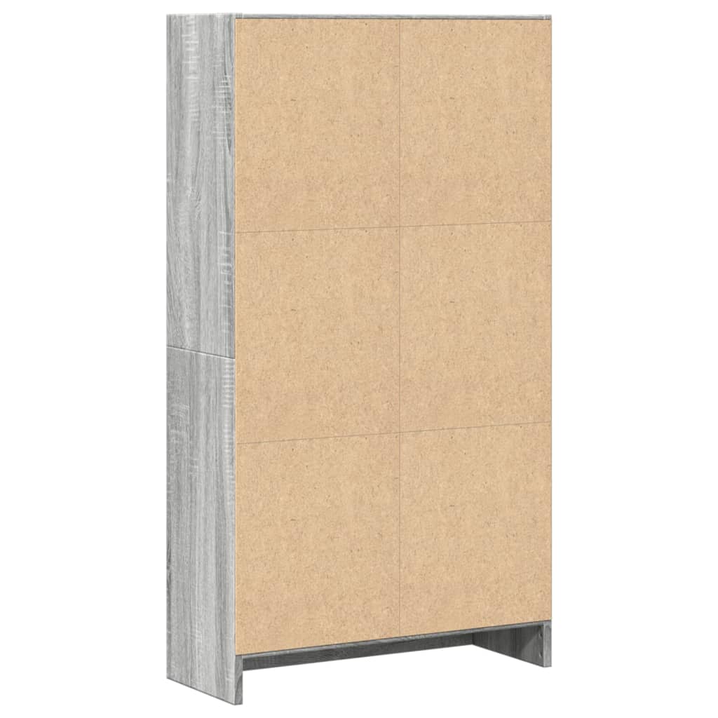 vidaXL Regał, szary dąb sonoma, 60x24x109 cm, materiał drewnopochodny