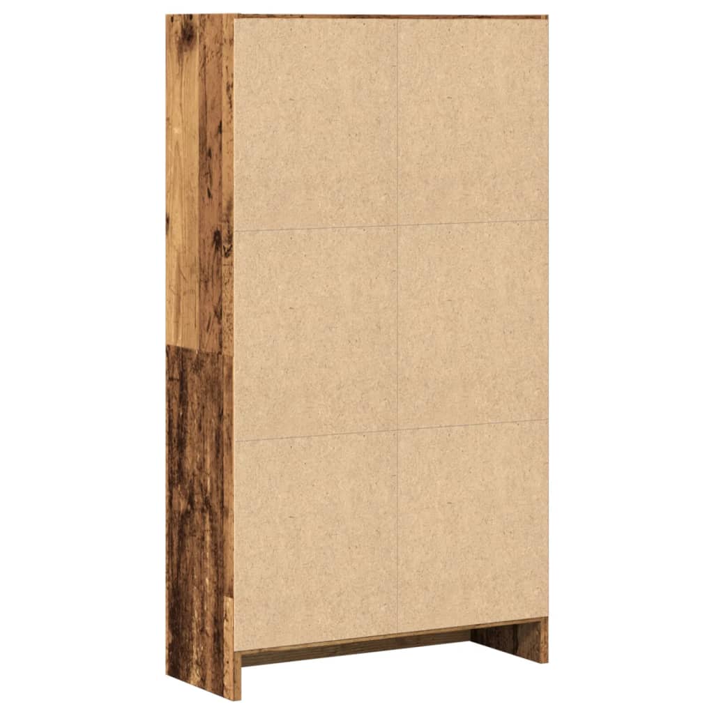 vidaXL Regał, stare drewno, 60x24x109 cm, materiał drewnopochodny