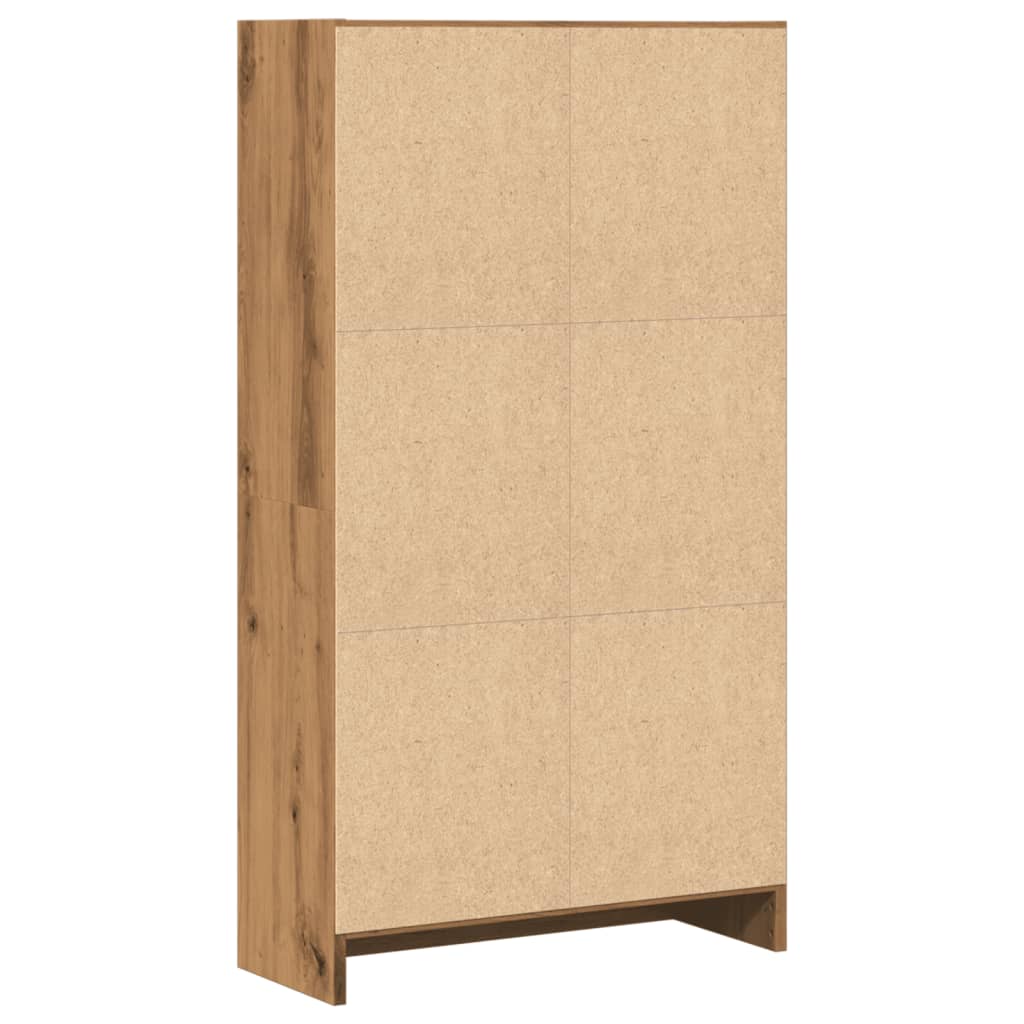 vidaXL Regał, dąb artisian, 60x24x109 cm, materiał drewnopochodny