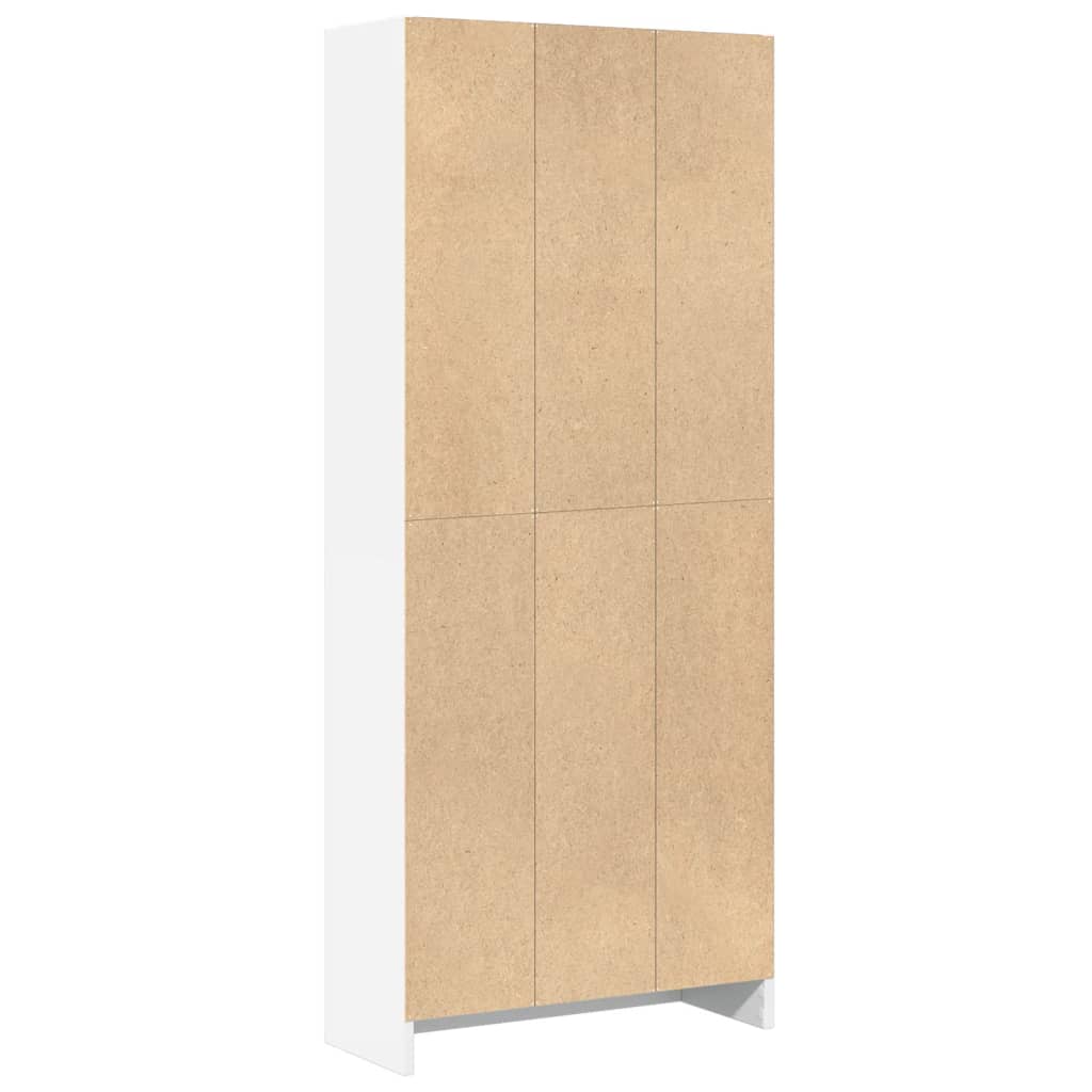 vidaXL Regał, biały, 60x24x143 cm, materiał drewnopochodny