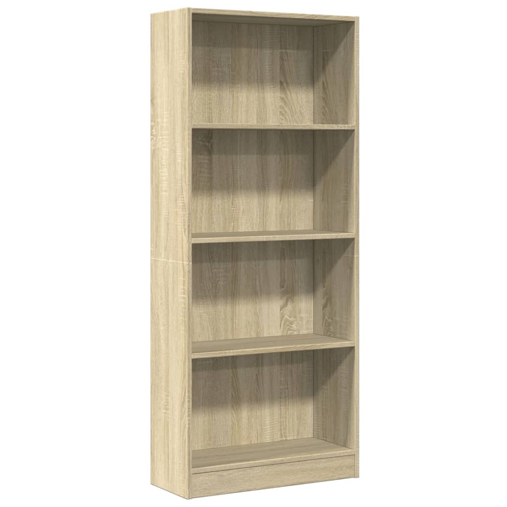 vidaXL Regał, dąb sonoma, 60x24x143 cm, materiał drewnopochodny