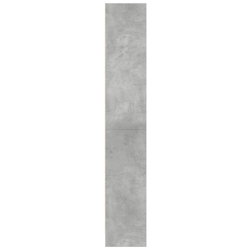vidaXL Regał, szarość betonu, 60x24x143 cm, materiał drewnopochodny