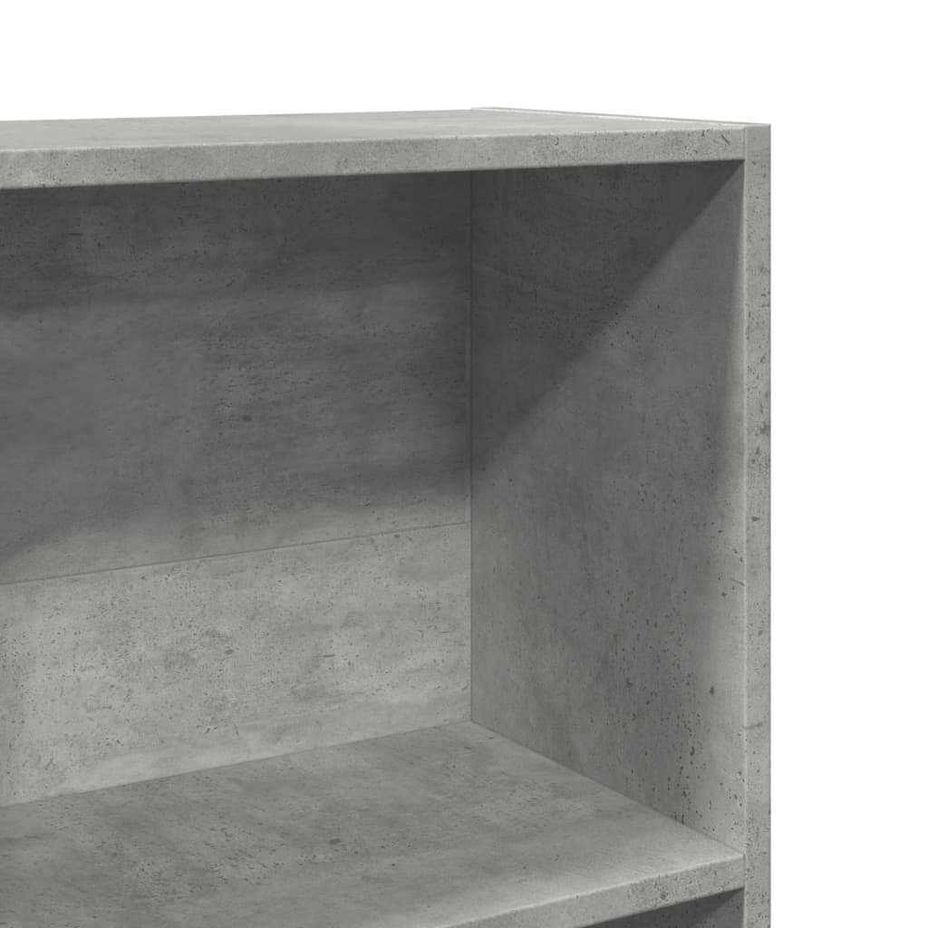 vidaXL Regał, szarość betonu, 60x24x143 cm, materiał drewnopochodny