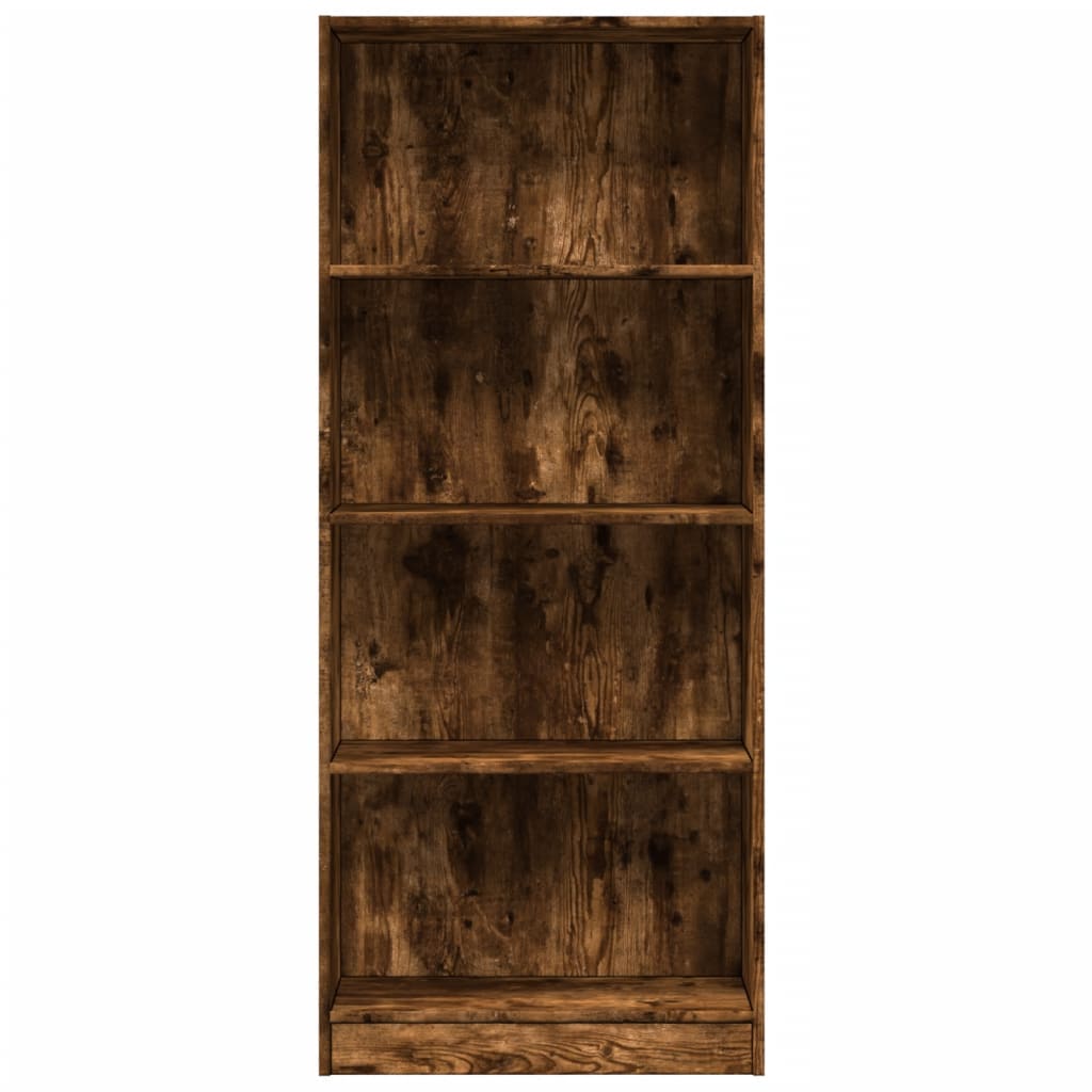 vidaXL Regał, przydymiony dąb, 60x24x143 cm, materiał drewnopochodny