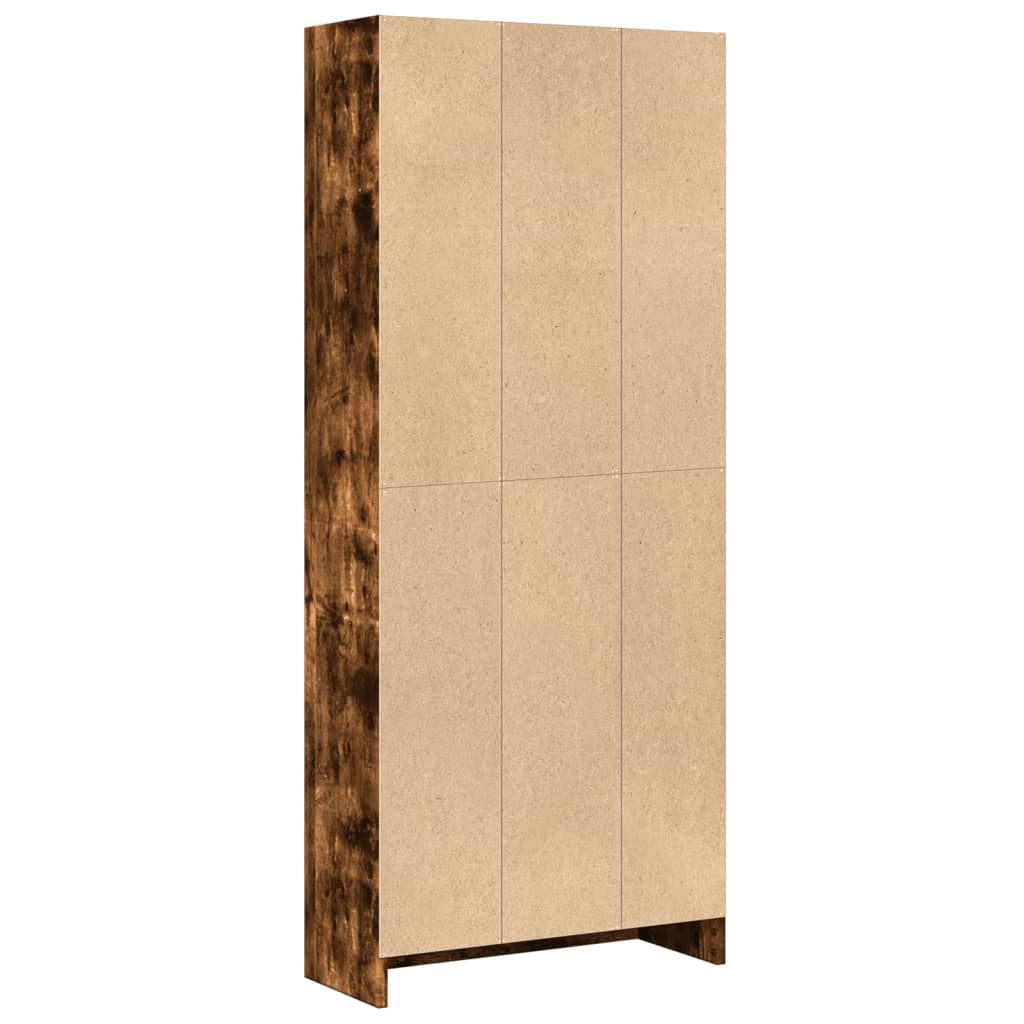 vidaXL Regał, przydymiony dąb, 60x24x143 cm, materiał drewnopochodny