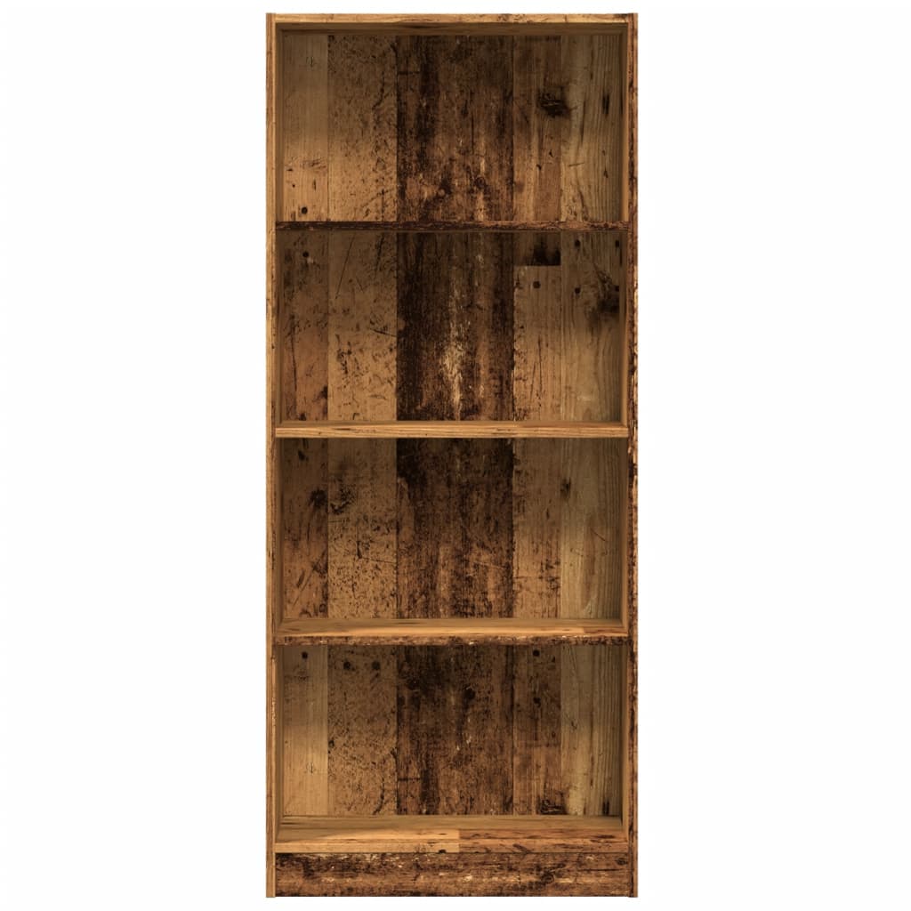 vidaXL Regał, stare drewno, 60x24x143 cm, materiał drewnopochodny