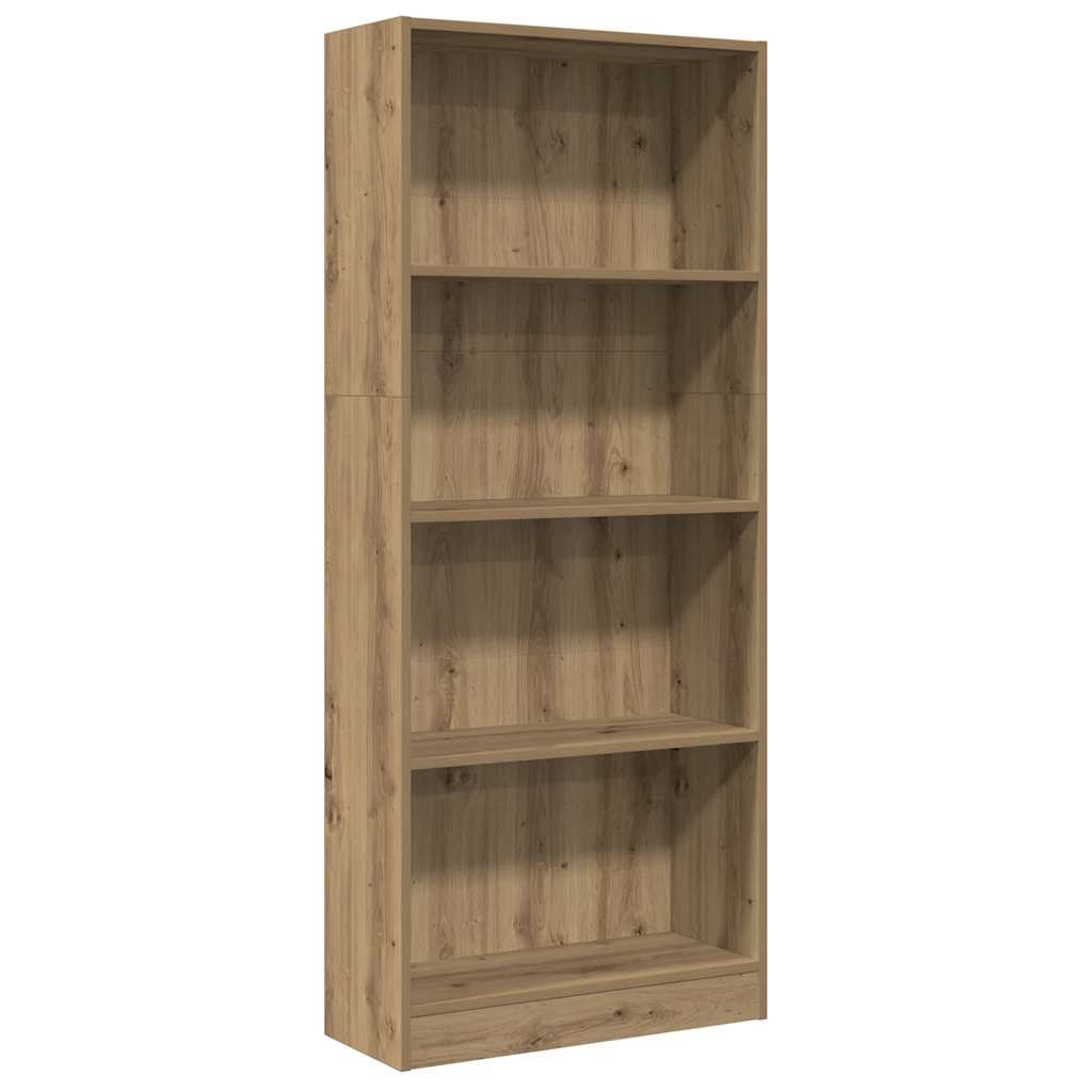 vidaXL Regał, dąb artisian, 60x24x143 cm, materiał drewnopochodny