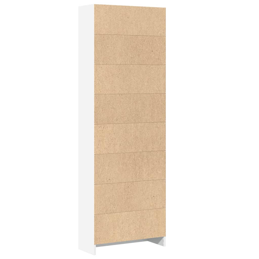 vidaXL Regał na książki biały 60x24x176 cm Drewno konstrukcyjne