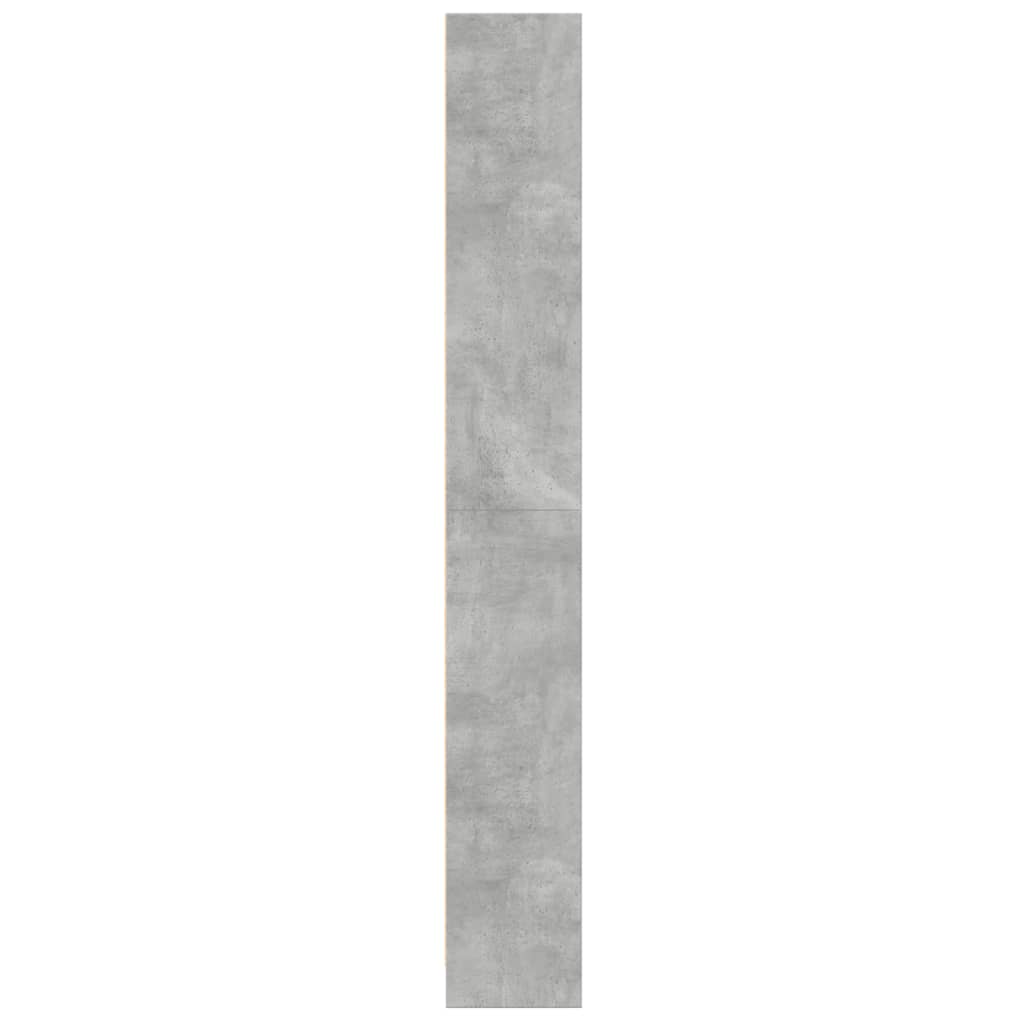 vidaXL Regał, szarość betonu, 60x24x176 cm, materiał drewnopochodny