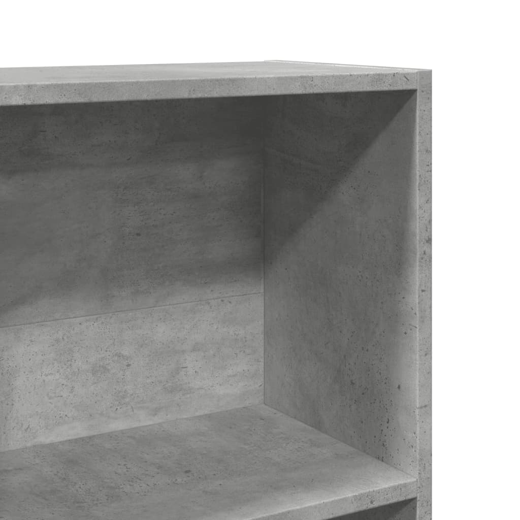 vidaXL Regał, szarość betonu, 60x24x176 cm, materiał drewnopochodny