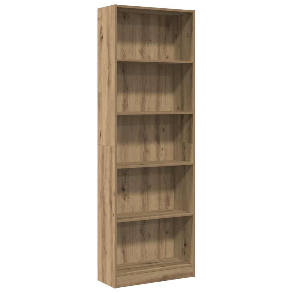 vidaXL Regał na książki Artisian Oak 60x24x176 cm Drewno konstrukcyjne
