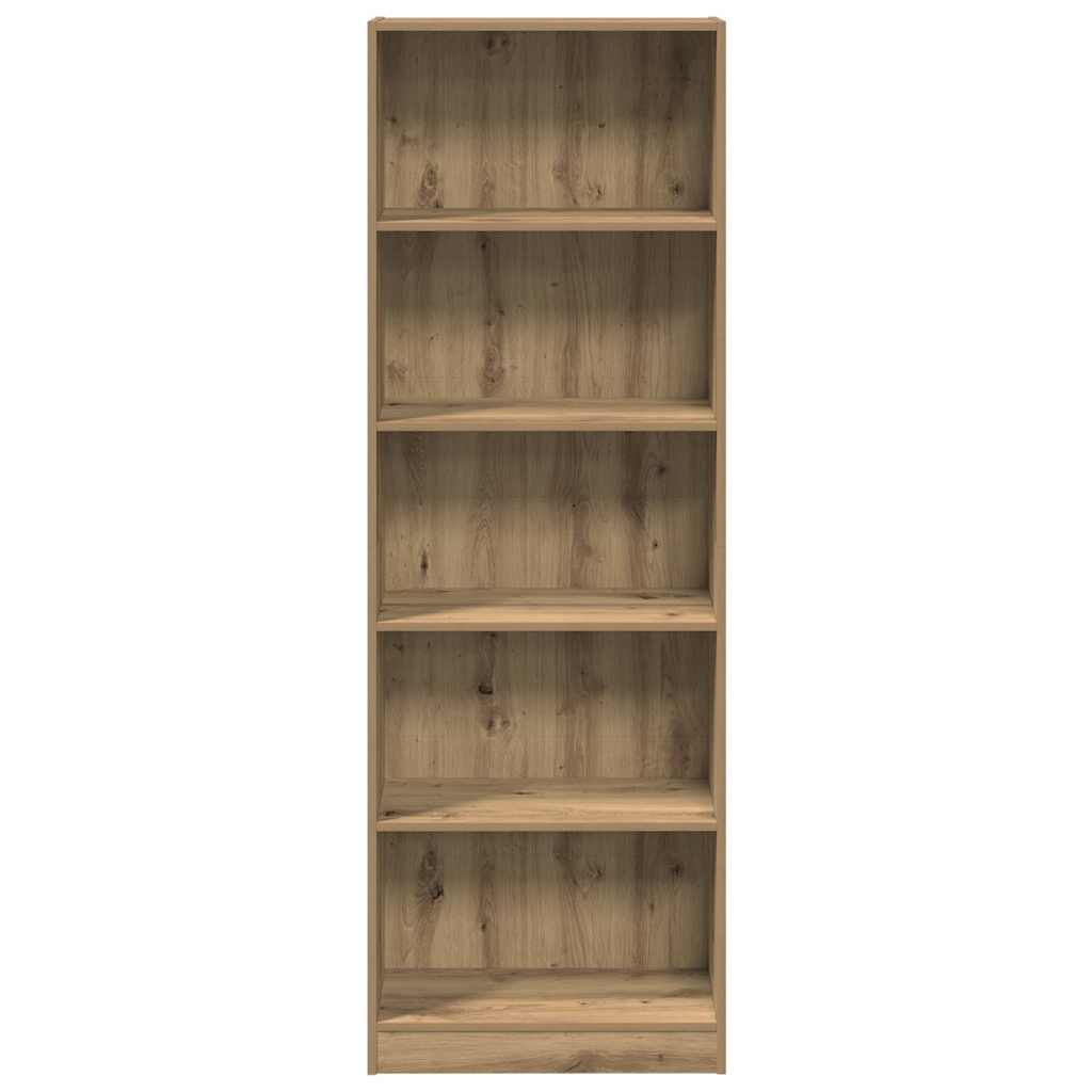 vidaXL Regał na książki Artisian Oak 60x24x176 cm Drewno konstrukcyjne