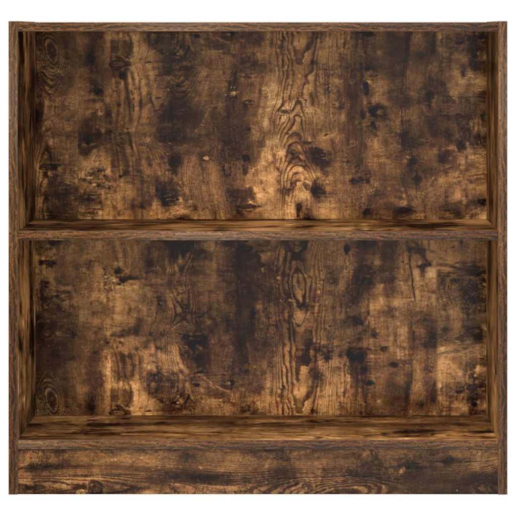 vidaXL Regał, przydymiony dąb, 80x24x76 cm, materiał drewnopochodny