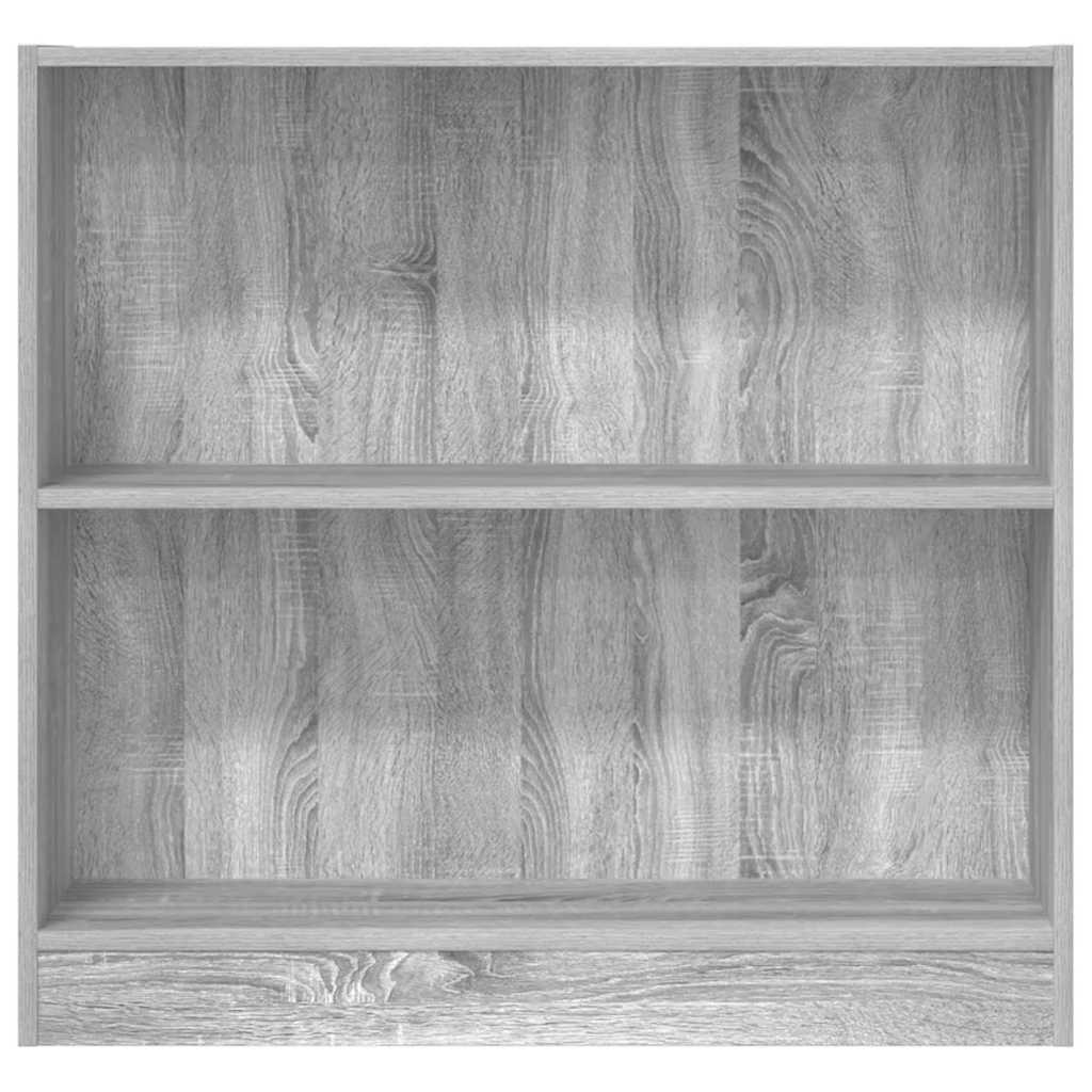 vidaXL Regał, szary dąb sonoma, 80x24x76 cm, materiał drewnopochodny