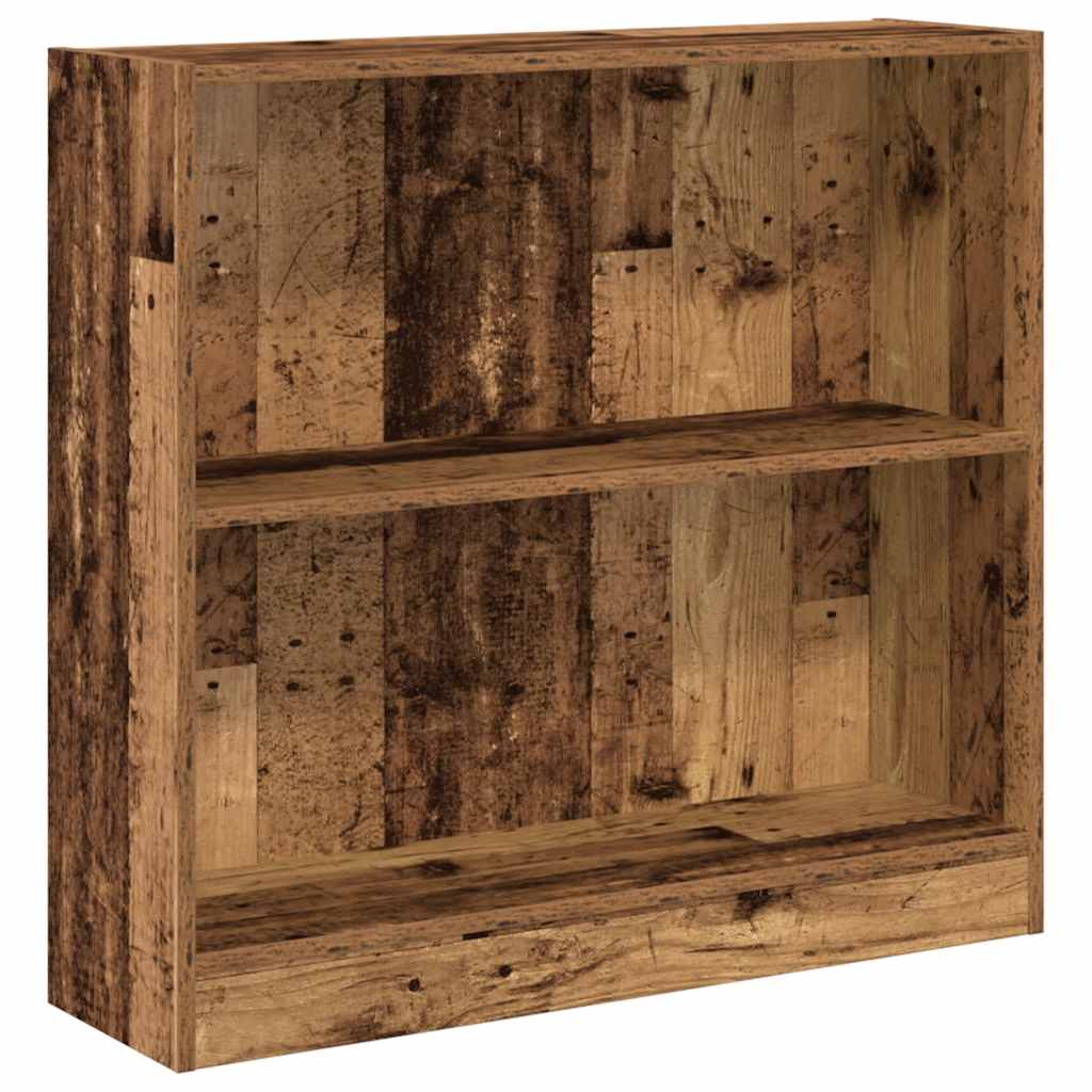 vidaXL Regał, stare drewno, 80x24x76 cm, materiał drewnopochodny
