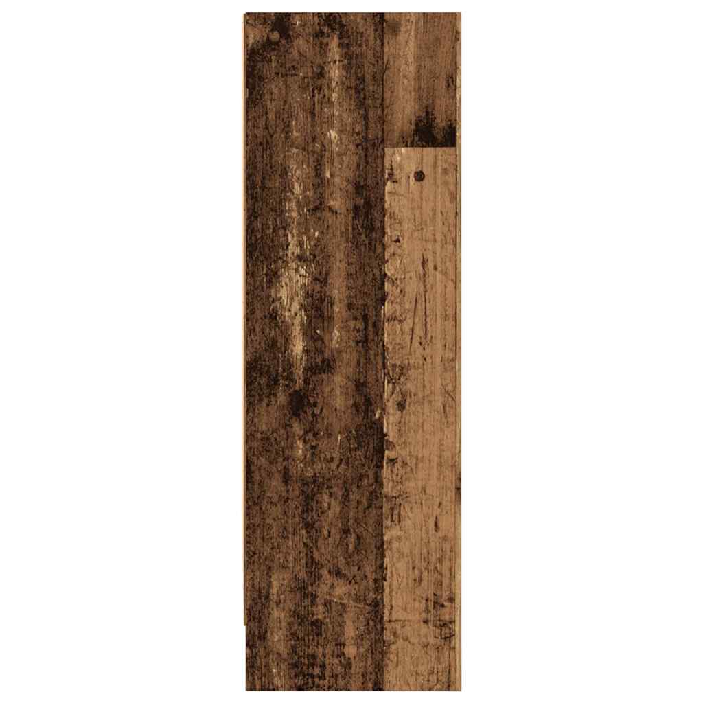 vidaXL Regał, stare drewno, 80x24x76 cm, materiał drewnopochodny