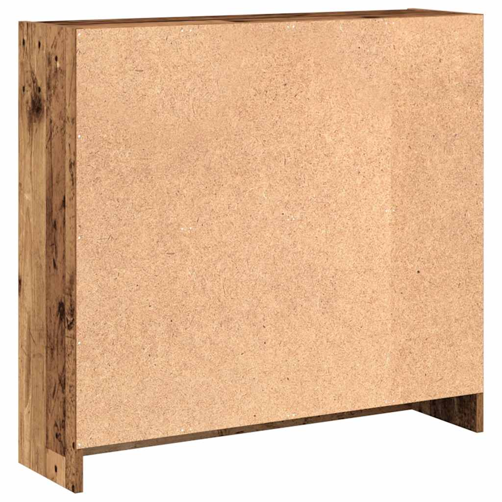 vidaXL Regał, stare drewno, 80x24x76 cm, materiał drewnopochodny