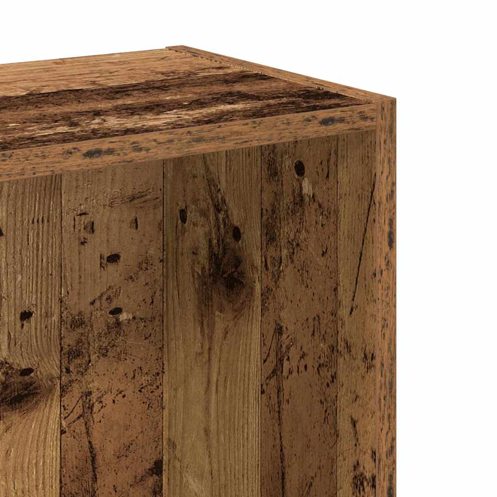 vidaXL Regał, stare drewno, 80x24x76 cm, materiał drewnopochodny