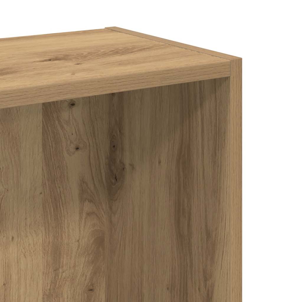 vidaXL Regał, dąb artisian, 80x24x76 cm, materiał drewnopochodny