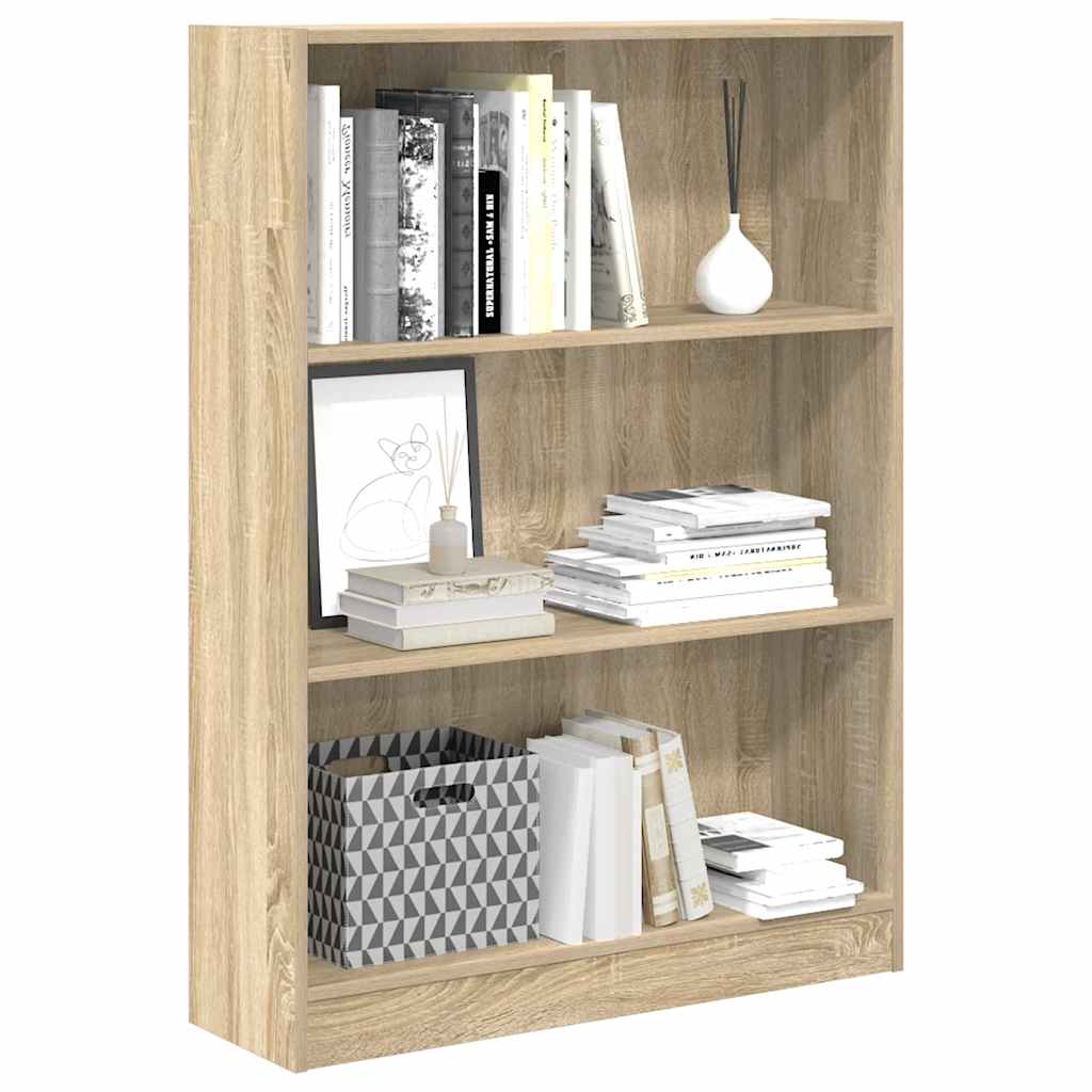 vidaXL Regał, dąb sonoma, 80x24x109 cm, materiał drewnopochodny