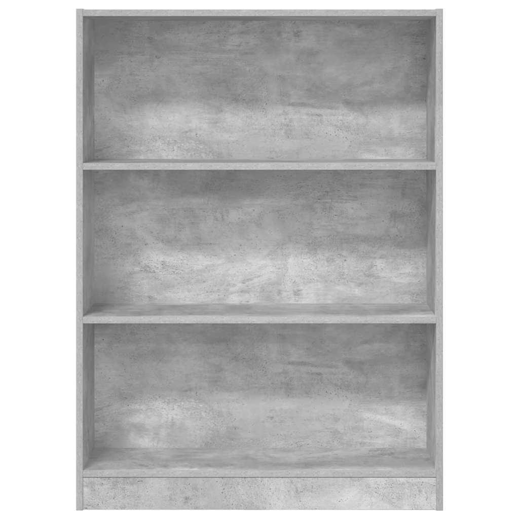 vidaXL Regał, szarość betonu, 80x24x109 cm, materiał drewnopochodny