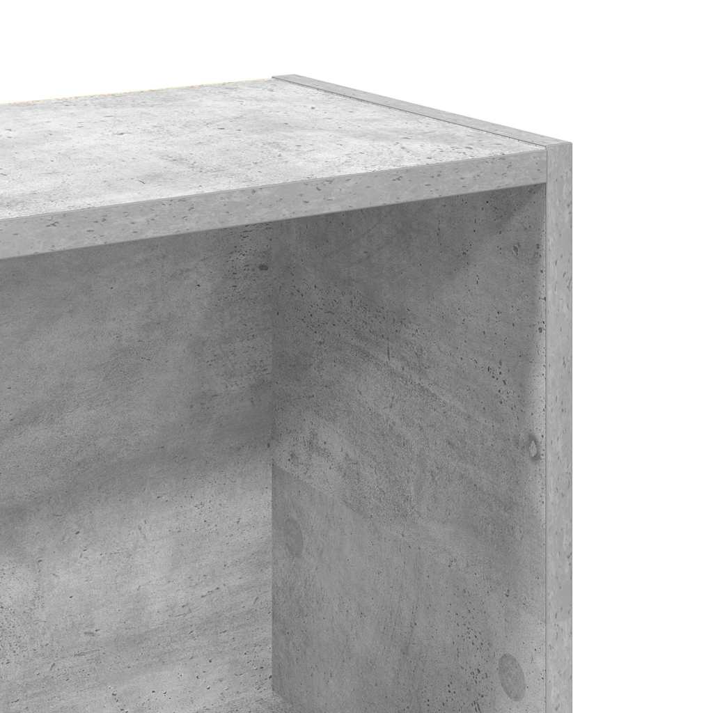 vidaXL Regał, szarość betonu, 80x24x109 cm, materiał drewnopochodny