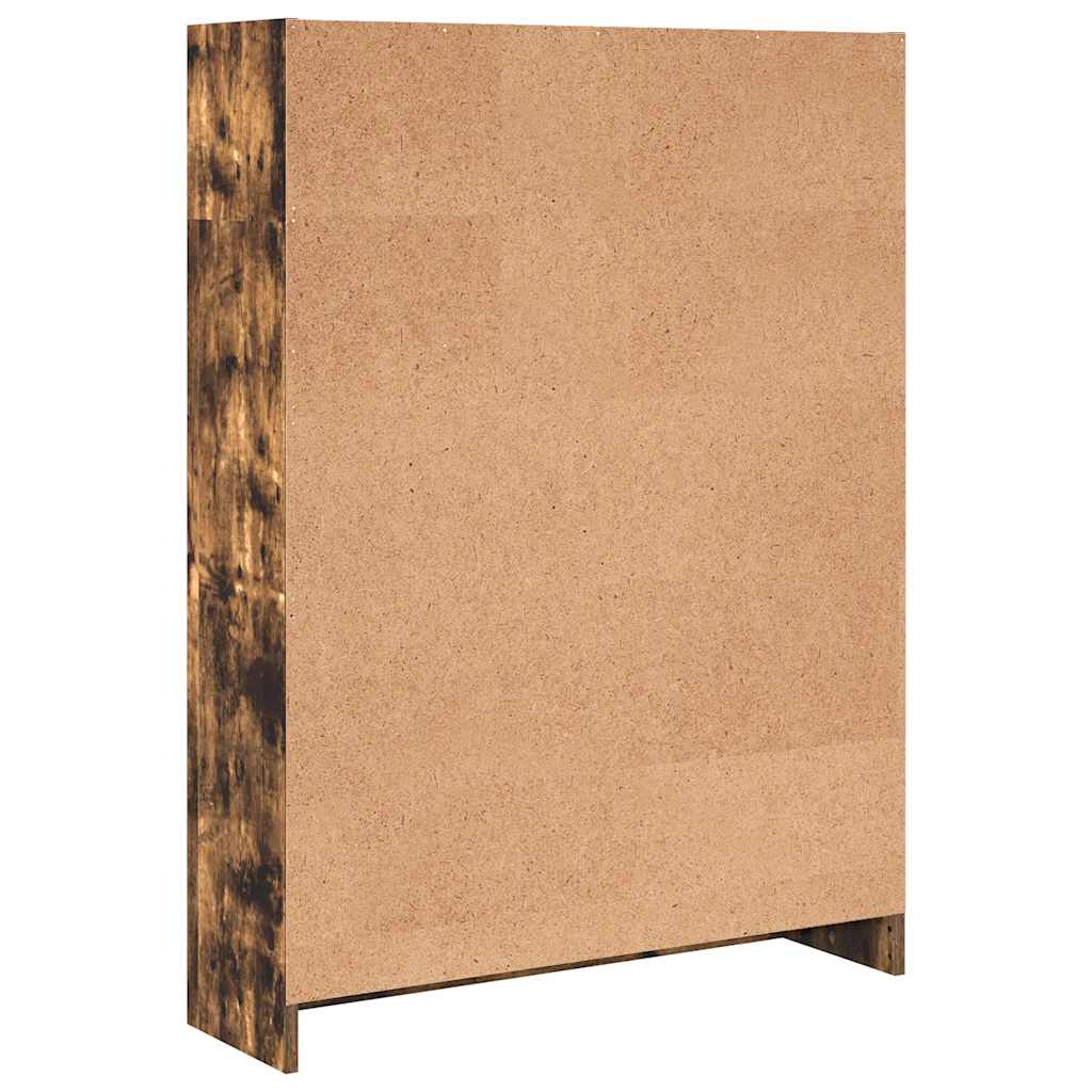 vidaXL Regał, przydymiony dąb, 80x24x109 cm, materiał drewnopochodny