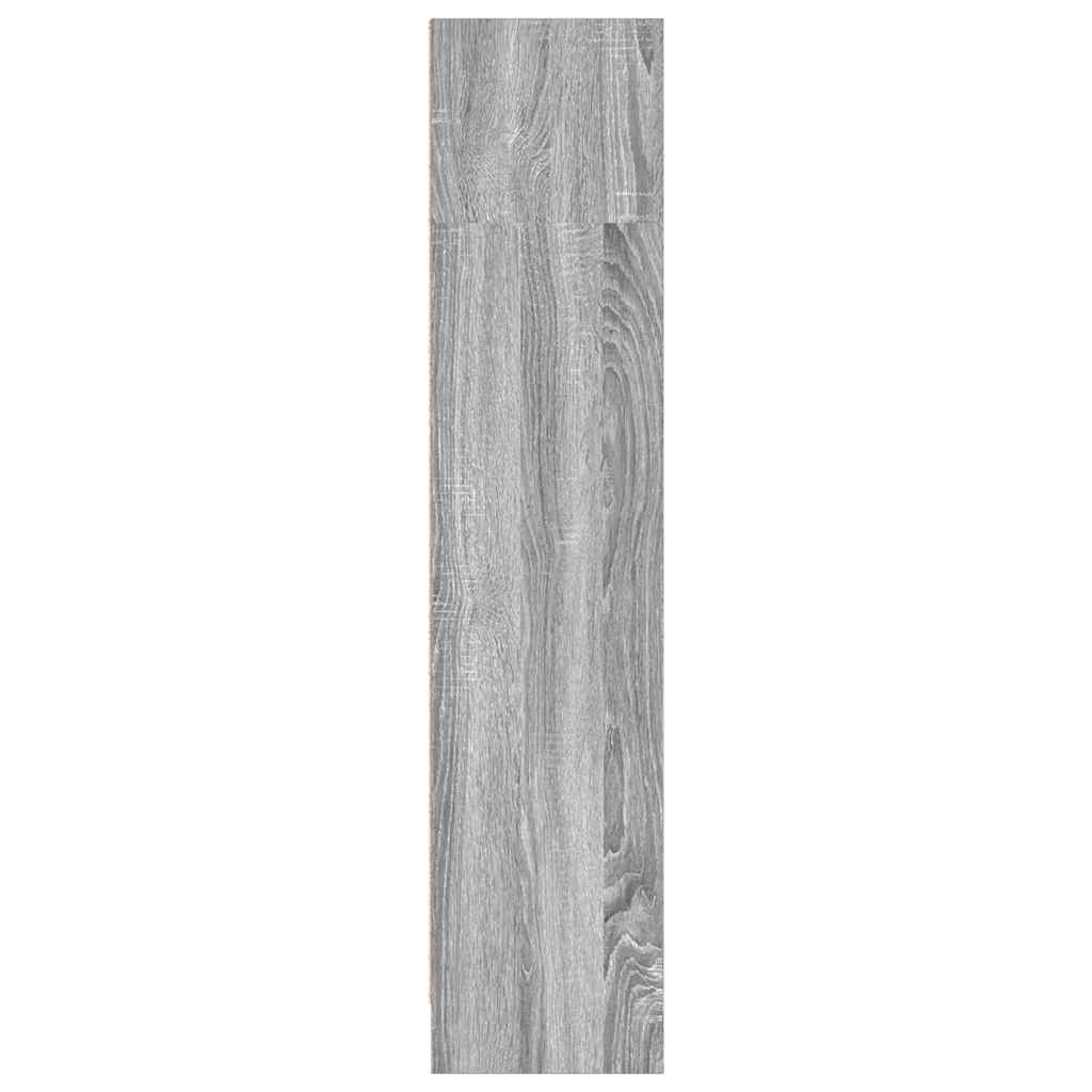 vidaXL Regał, szary dąb sonoma, 80x24x109 cm, materiał drewnopochodny