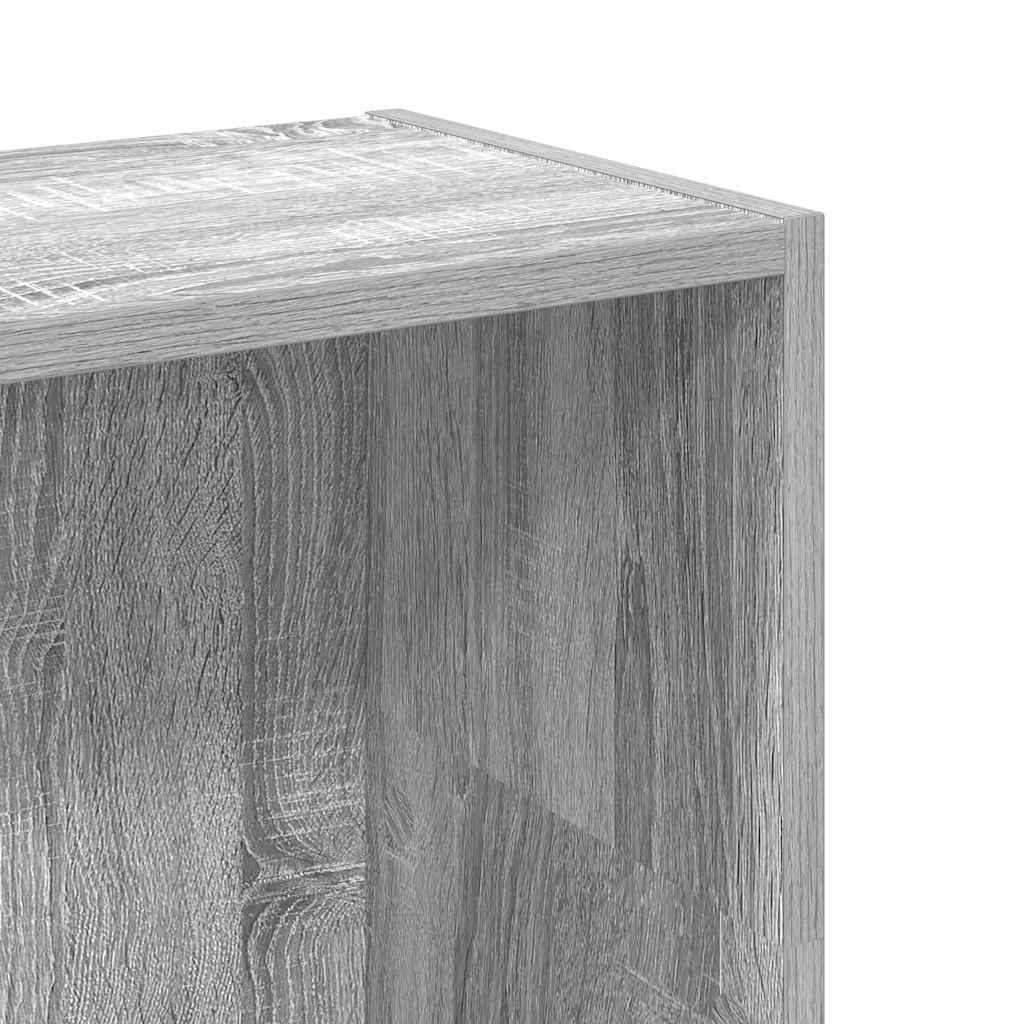 vidaXL Regał, szary dąb sonoma, 80x24x109 cm, materiał drewnopochodny
