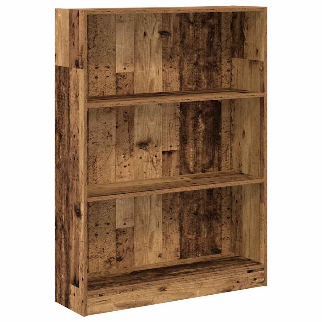 vidaXL Regał, stare drewno, 80x24x109 cm, materiał drewnopochodny