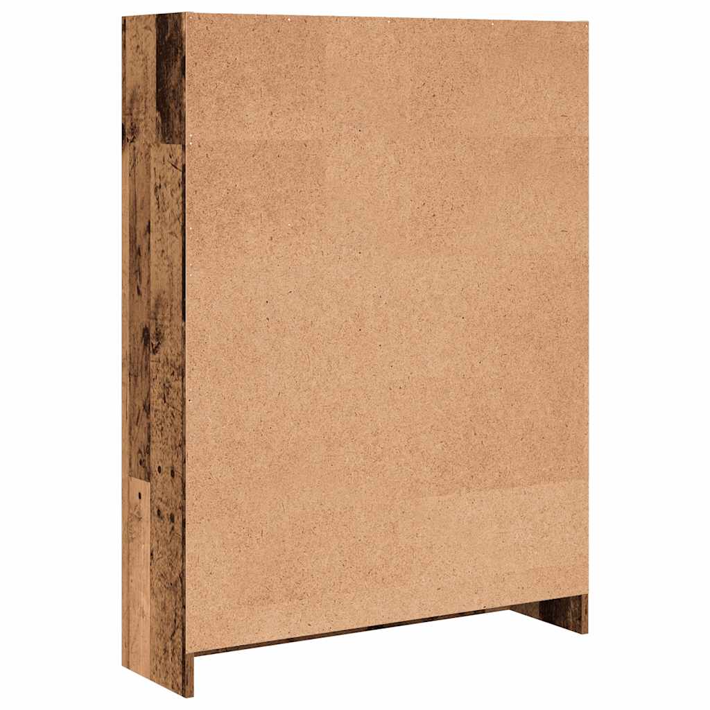 vidaXL Regał, stare drewno, 80x24x109 cm, materiał drewnopochodny