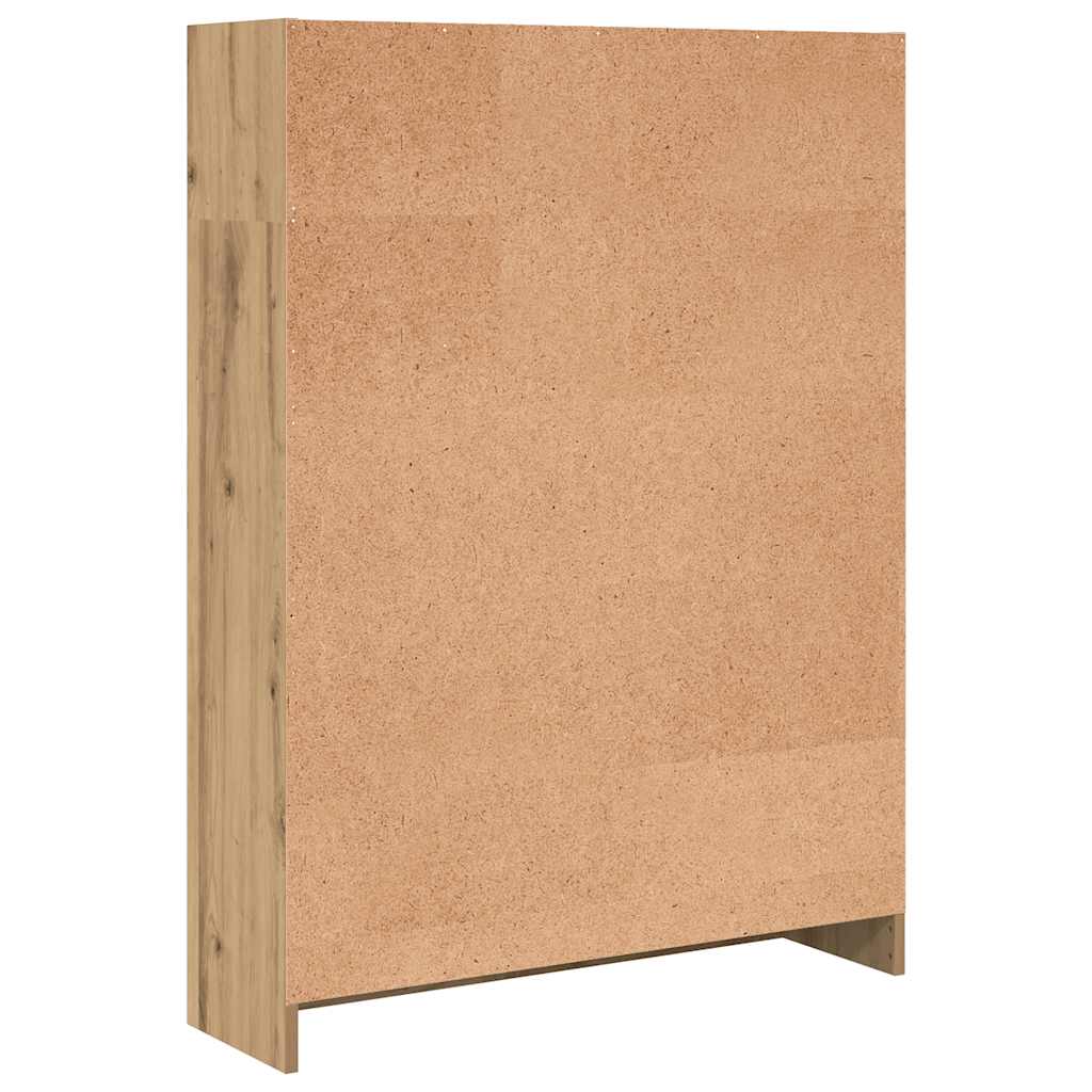 vidaXL Regał, dąb artisian, 80x24x109 cm, materiał drewnopochodny