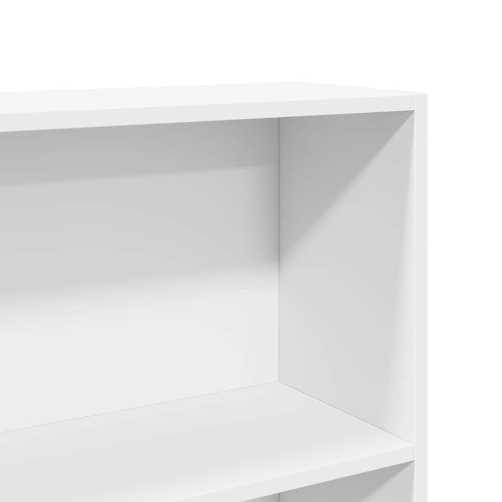vidaXL Regał, biały, 80x24x143 cm, materiał drewnopochodny