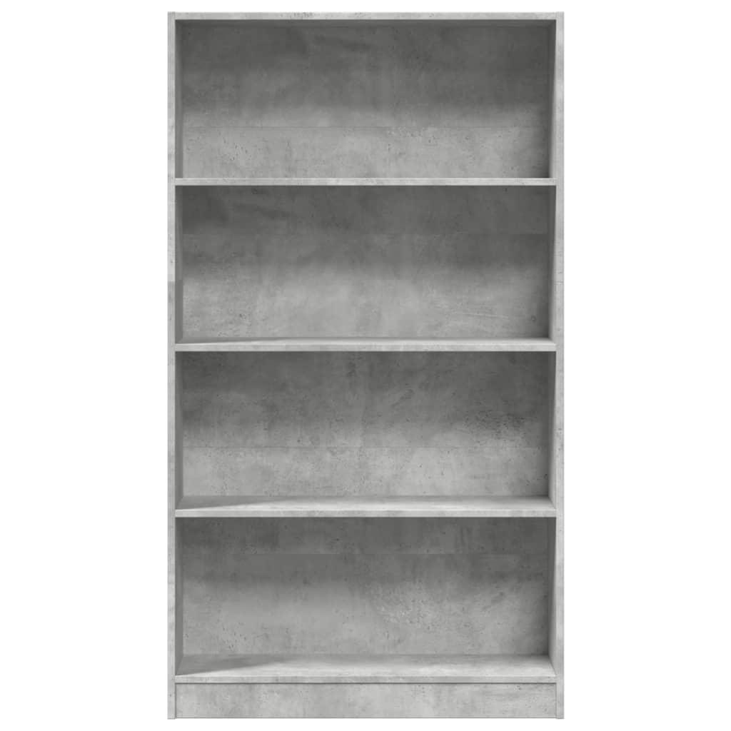 vidaXL Regał, szarość betonu, 80x24x143 cm, materiał drewnopochodny