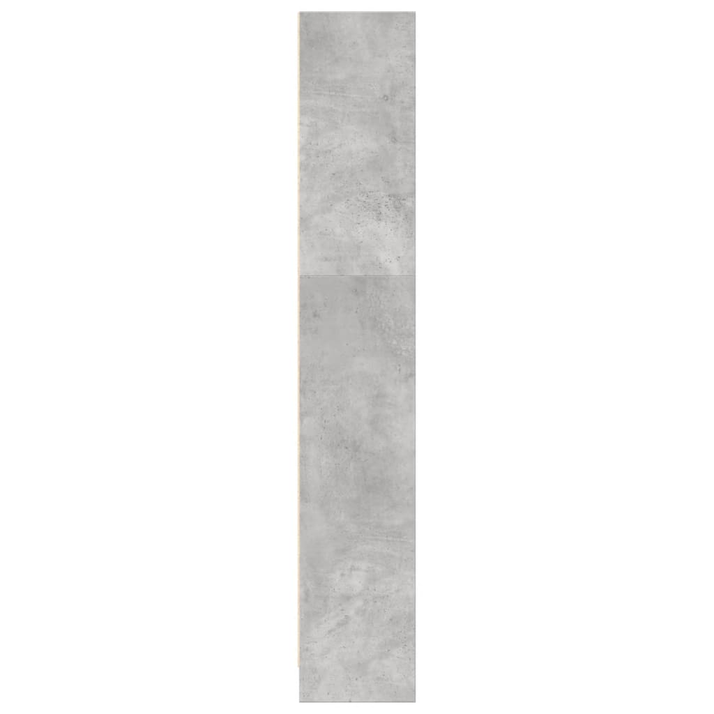 vidaXL Regał, szarość betonu, 80x24x143 cm, materiał drewnopochodny