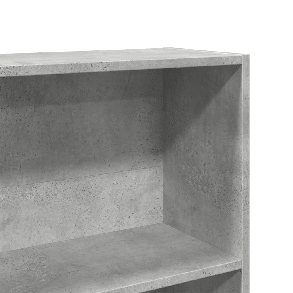 vidaXL Regał, szarość betonu, 80x24x143 cm, materiał drewnopochodny